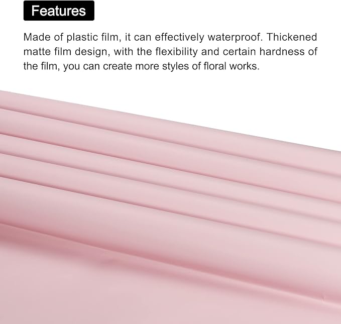 MECCANIXITY 10 Pcs Double Sided Color Flower Wrapping Paper Purple 22.8"x22.8" Waterproof for Florist Bouquet Supplies, DIY Crafts, Gift Box Packaging