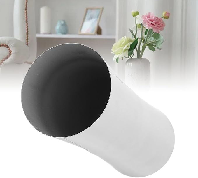 Hapivida Stainless Steel Vase, Metal Vase Centerpiece Decoration Tabletop Flower Silver Vases, Elegant Flower Vase for Office Home Wedding Decoration