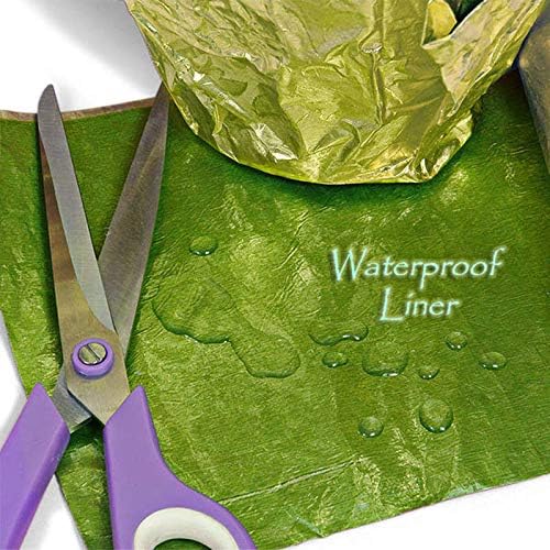 Paper Mart Black Floral Foil, 20 Inches by 10 Yards, Poly Lined, Embossed Flower Wrapping Paper for Bouquets, Plants, and Decor
