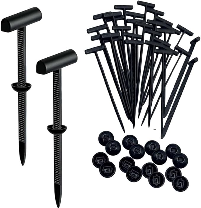 Nylon Universal Cable Tie Buckle, Upgrade Cable Tie Buckle Zip Tie, Zip Tie Style Clip, Multifunctional Nylon Cable Ties for Cars Daily Repair Bumper Clips (Black 50pcs)