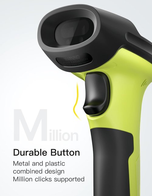 Inateck Wireless Bluetooth 2D Barcode Scanner - Fast & Accurate QR Code Scanning | 180-Day Battery Life, iOS/Android/Windows Compatible