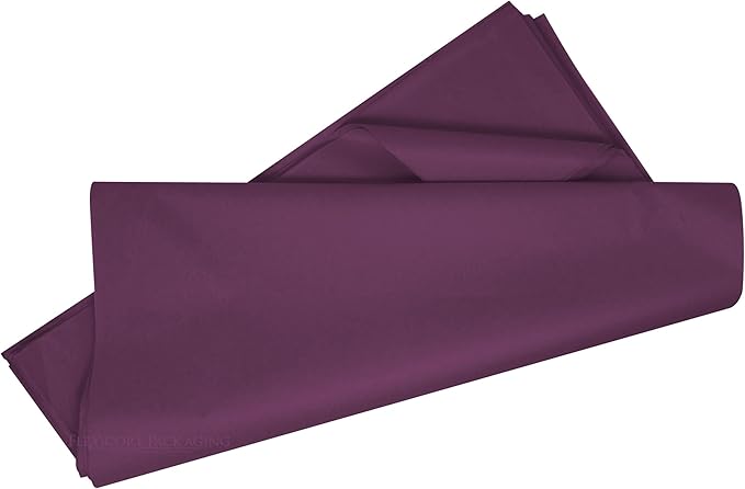 Flexicore Packaging® | Gift Wrap Tissue Paper | Size: 15"x20" | 100 Sheet | Acid Free Bulk Tissue Paper | (Plum)