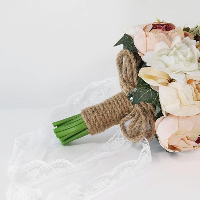 S_SSOY Wedding Romantic Bouquet Bride Bridal Bouquets Bridesmaid Bouquet Artificial Flowers Valentine's Day Party