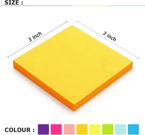 Eastern Wolf Sticky Notes - 3x3 Inch & 4x6 Inch - 8 Pads Each for Easy Organization