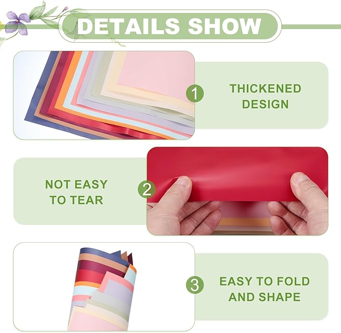 uxcell 60 Sheets Flower Wrapping Paper, 21.5" x 21.5" Waterproof Floral Bouquet Wrapping Papers Florist Supplies for Wedding Party Gift Packaging DIY Crafts, Brown