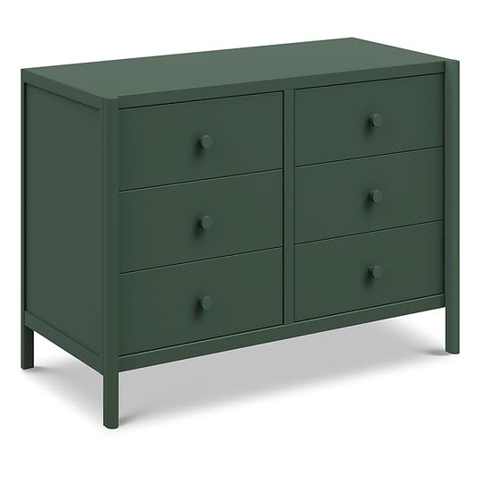 Davinci Birdie 6-Drawer Dresser in Forest Green, GREENGUARD Gold Certified