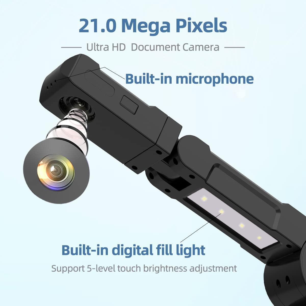 Y213af Document Scanner - 21MP Ultra HD A3 Document Camera | Chromebook Compatible for Live Demos & Distance Learning