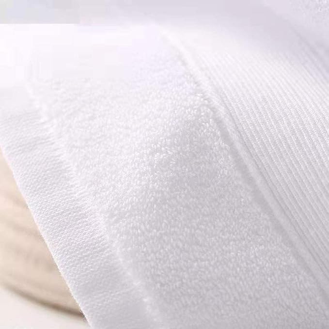RUIBOLU Hand Towels for Bathroom - Cotton Ultra Soft Highly Absorbent Hand Towel 2 Set, Size 14" x 30" Home Bathroom Hand Towels for Bath, Hand, Face, Gym Towel (White)