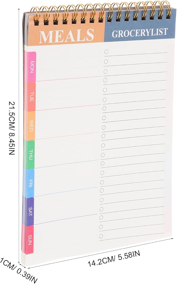 SOPOTUTU Daily Task Recording Notepad Pages Spiral Planner Notepad for Schedule with Clear Layout Do List Portable Lightweight Design for Daily Planning and Management