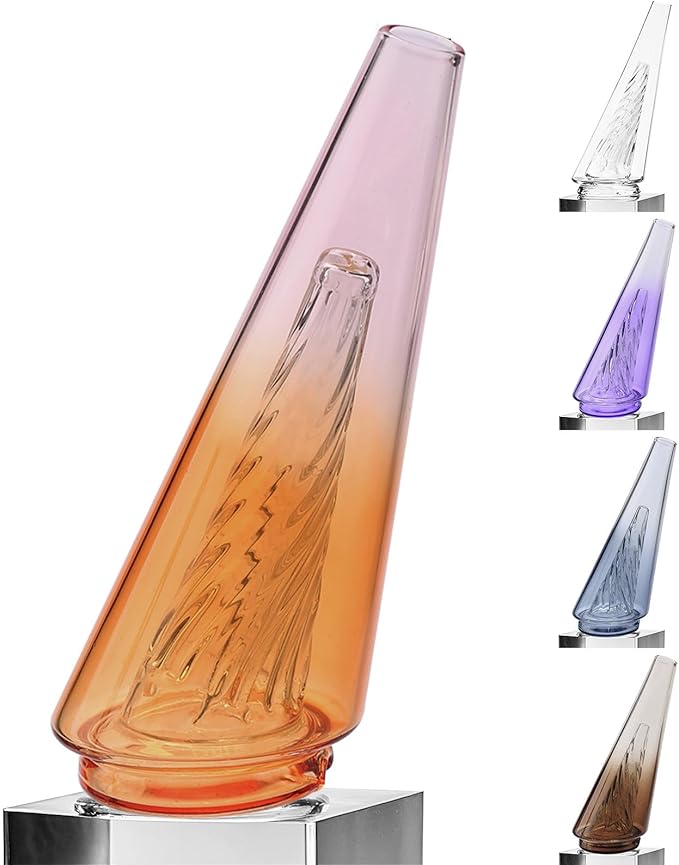 Mini Gradient Glass Vase, Exquisite Desktop Decorative Vase, Pro Glass Replacement (Red)