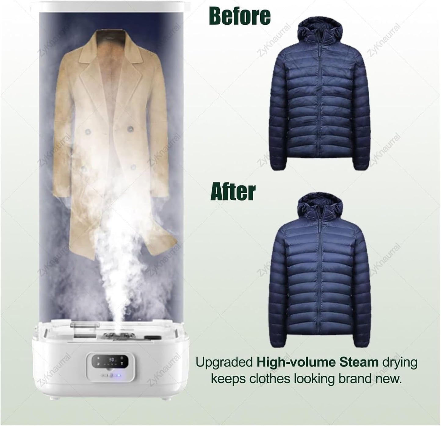 Skiennix Automatic Ironing Machine - Portable Steam Clothes Folding & Wrinkle Removal with Remote Control