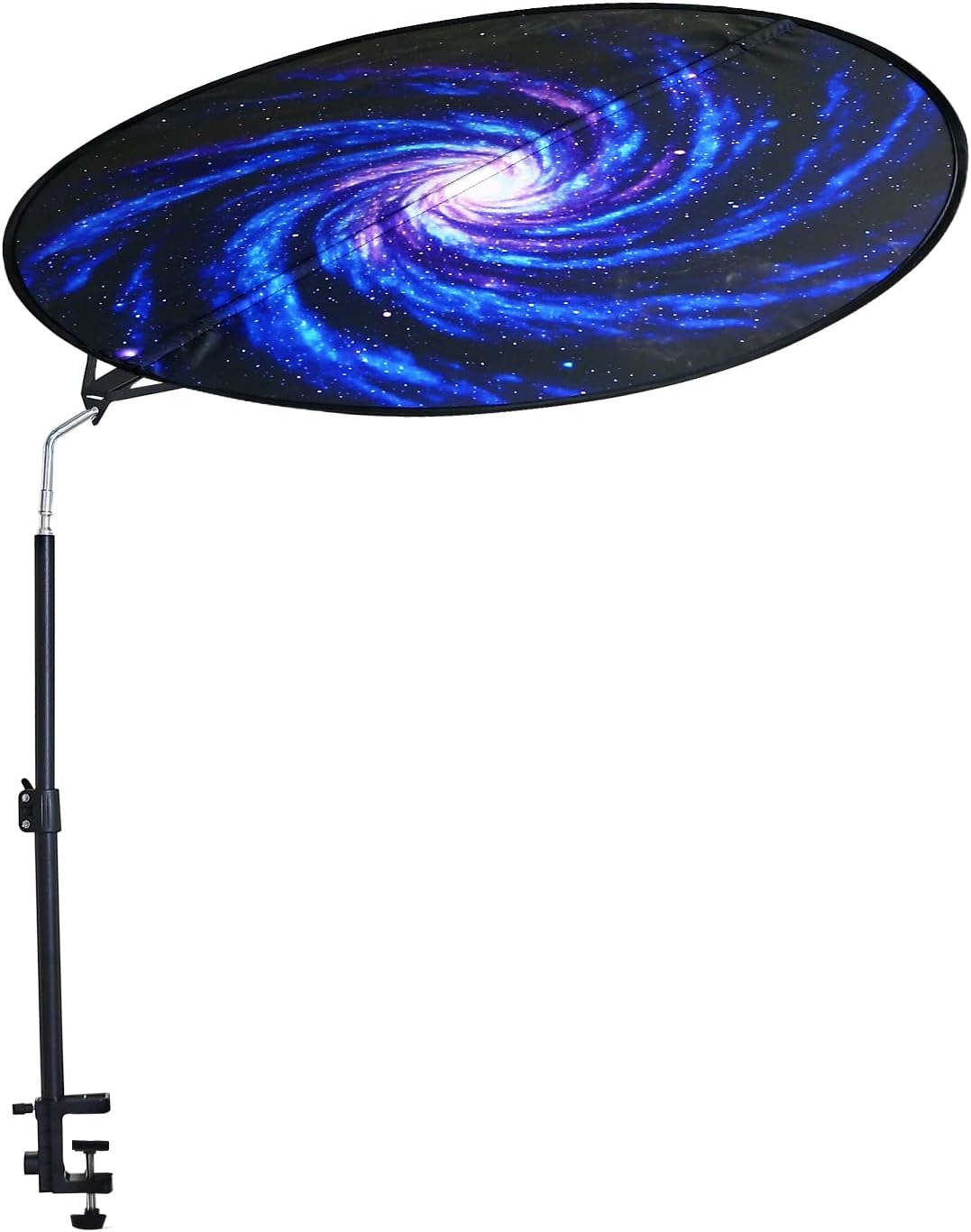 Skiennix Office Cubicle Shade - Foldable 36" Light-Proof Desk Canopy with Clamp & Rotatable Rod