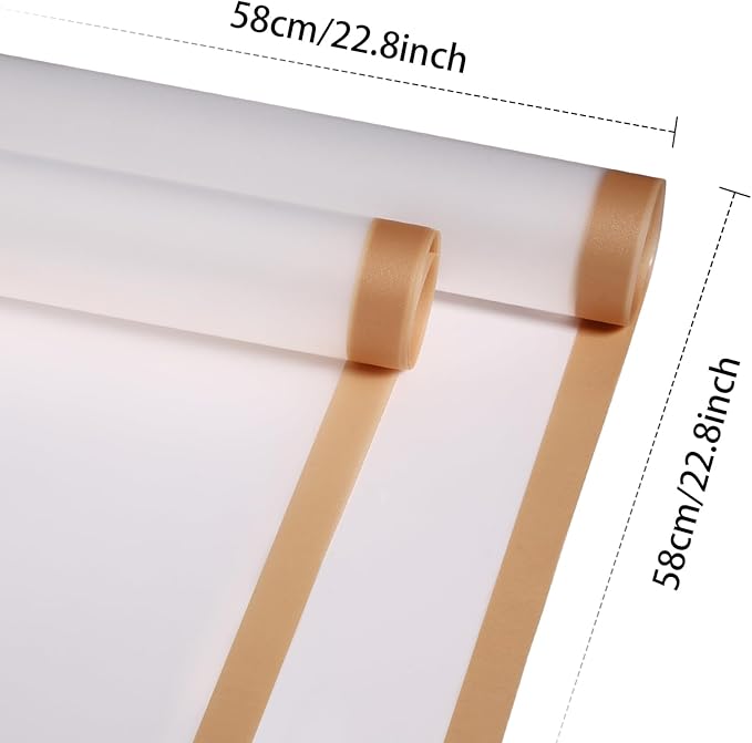 DEWJDFSC 20 Sheets Flower Wrapping Paper,Waterproof Floral Korean Bouquet Wrapping Paper, Florist Supplies, Suitable for Flowers Gift Packaging（White-4）