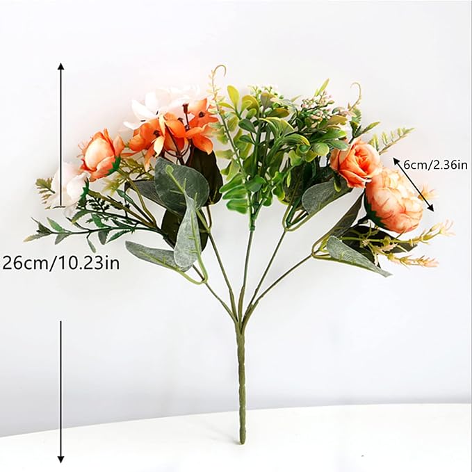ASTRYAS Artificial Flowers, Peonies Artificial for Decoration Small Silk Flowers Bouquet Artificial Purple Peony for Wedding Party Cake Home Décor (Purple)