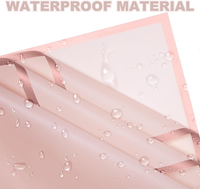 DEWJDFSC 20 Sheets Flower Wrapping Paper,Waterproof Floral Korean Bouquet Wrapping Paper, Florist Supplies, Suitable for Flowers Gift Packaging (Pink-4)