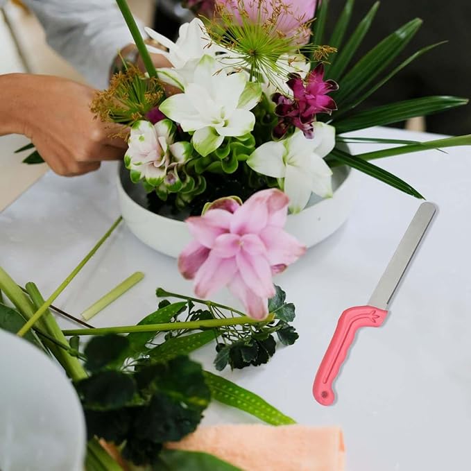 Tinsow Florist Professional Cutting Knife for Flower Foam Block Knives for Floral Foam Block Bricks (Pink)