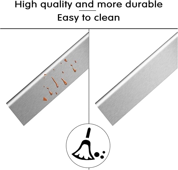 Uniflasy 22.5" 7537 7536 Flavorizer Bars for Weber Spirit 300, E310, E320, Genesis Silver B C, Genesis Silver Gold B C, Platinum B C, Spirit 700 Weber 900, Stainless Steel Heat Plates for Weber 7536
