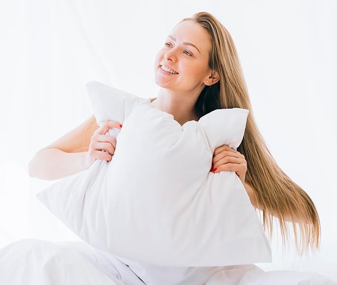 RUVANTI 100% Cotton Twin Sheets Set, 3 Pieces, Soft & Breathable Percale Weave Bedding, Deep Pocket 16", Hotel Standard, Crisp Cool Feel, Durable, Perfect Dyed Bed Sheet, Bright White
