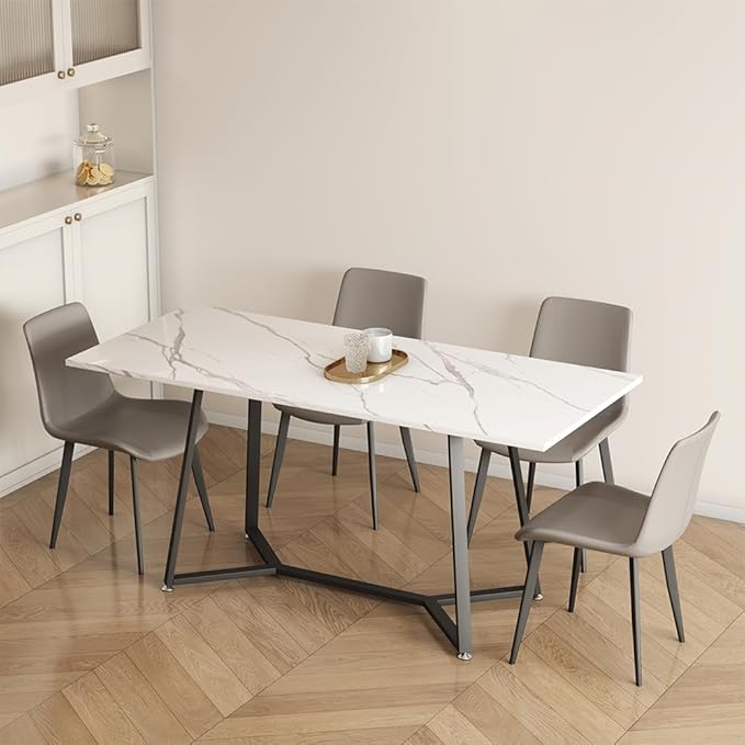 Table Base 28 Inch, Metal Dining Table Legs with Suction Cups, Modern Desk Legs for Glass,Marble,Wood Top,Heavy Duty Furniture Legs for Living Room,Kitchen,Coffee Table,DIY Desk (28H*43W)