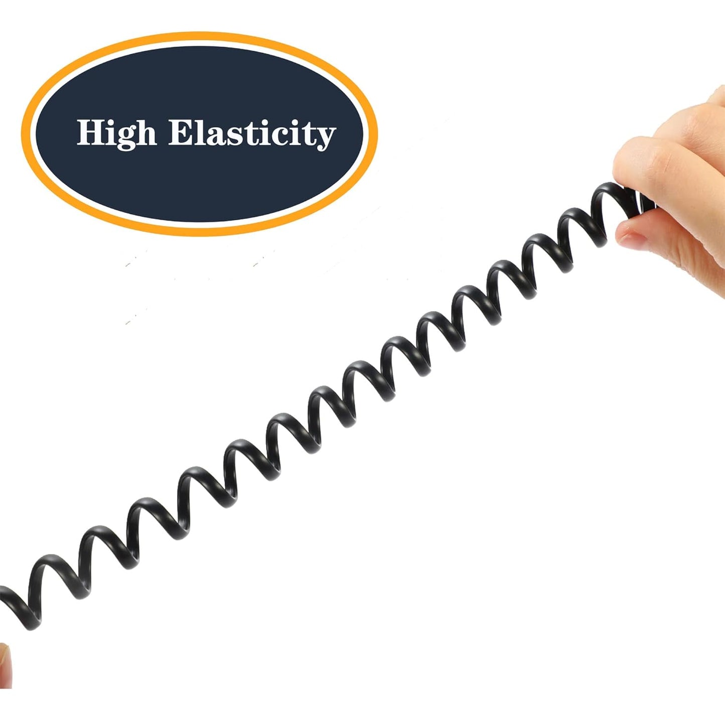 Skiennix Telephone Handset Cord - 8Ft Uncoiled & 1.4Ft Coiled RJ9 4P4C Landline Cable | Durable Accessory