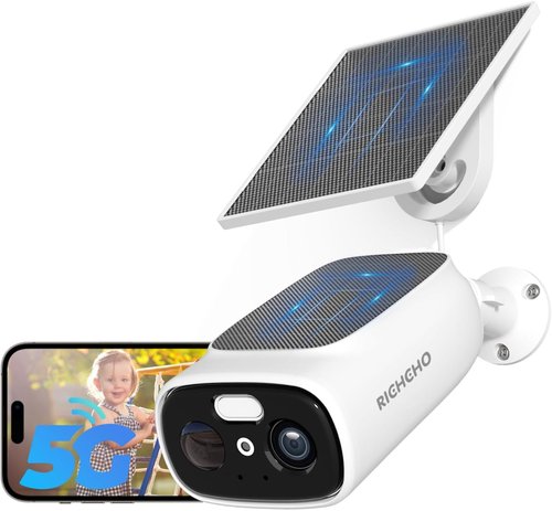 Skiennix 2K Solar Security Camera - Wireless Outdoor WiFi Camera with Color Night Vision & 2-Way Talk | IP66, AI Detection