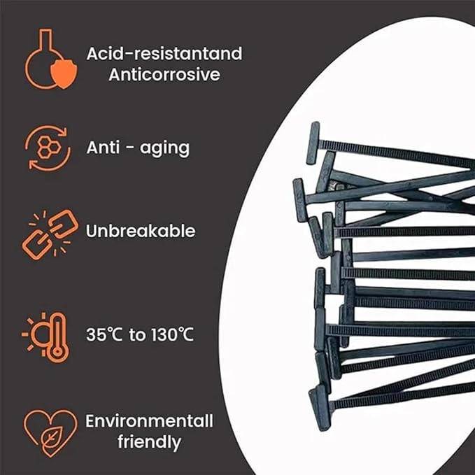 Nylon Universal Cable Tie Buckle, Heavy Duty Self-Locking Nylon Zip Ties Holder, New Multifunctional Cable Tie Buckle for Car Daily Repair (20pcs)