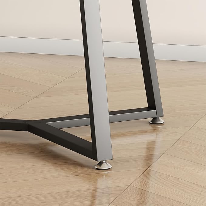Table Base 28 Inch, Metal Dining Table Legs with Suction Cups, Modern Desk Legs for Glass,Marble,Wood Top,Heavy Duty Furniture Legs for Living Room,Kitchen,Coffee Table,DIY Desk (28H*43W)