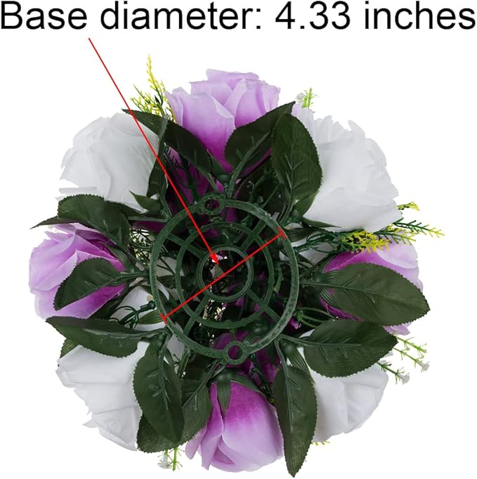 Flower Centerpieces for Wedding Tables: Wedding Table Decorations Lilac & White Flower Balls Centerpieces for Engagement Cerebration Party Center Pieces 6 Packs