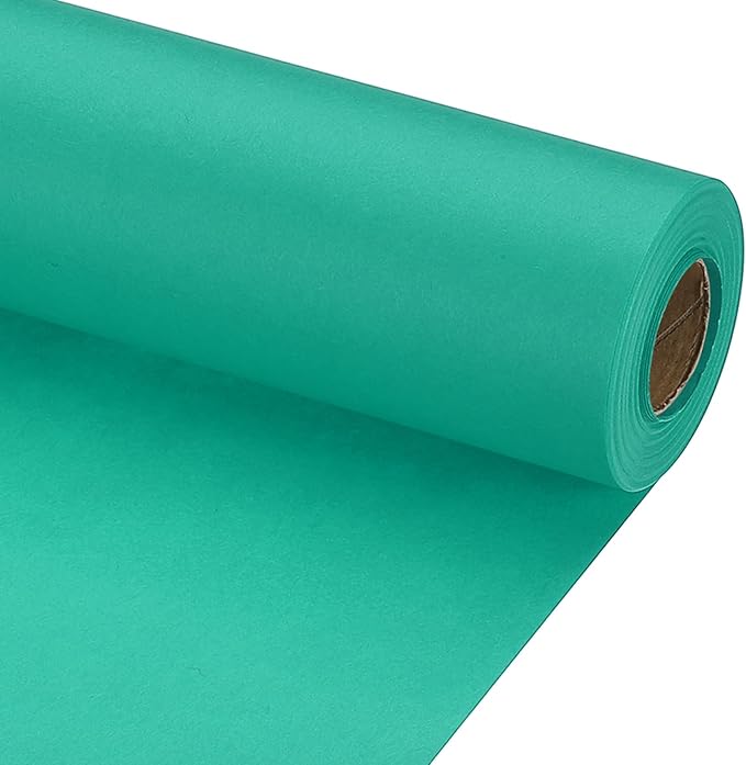 PATIKIL Wrapping Paper, 15" x 600"(49') 70 GSM Craft Paper Roll Kraft Packing Paper for Poster Bulletin Board, Gift Wrapping, Grass Green