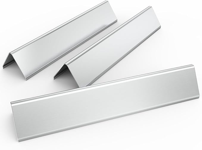 Uniflasy 7635 15.3 Inch Flavorizer Bars for Weber Spirit I and II 200 Series Replacement Parts,Spirit E210 S210 E220 S220 Gas Grills with Front Control Knobs, Stainless Steel Heat Plate Grill Parts