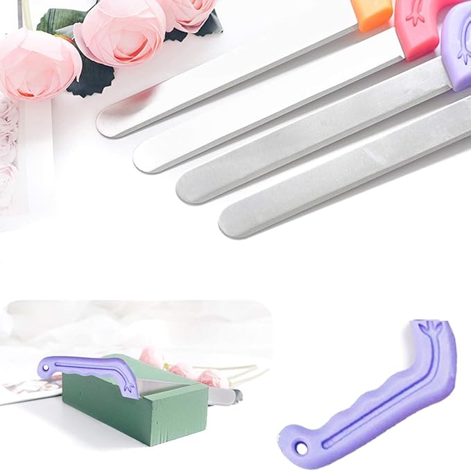 Tinsow Floral Foam Knife Florist Professional Cutting Knife for Flower Foam Block, Cake, Fruit, Utility Tool for Flower Clay Blocks (Light Purple)