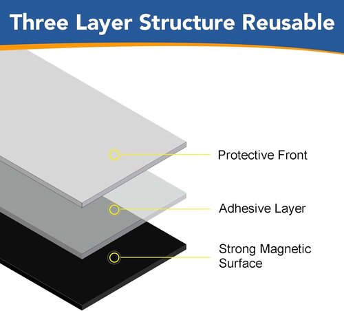 DIYMAG Magnetic Adhesive Sheets - 50 Pack | Flexible 8" x 10" Magnet Sheets for Crafts & Photos