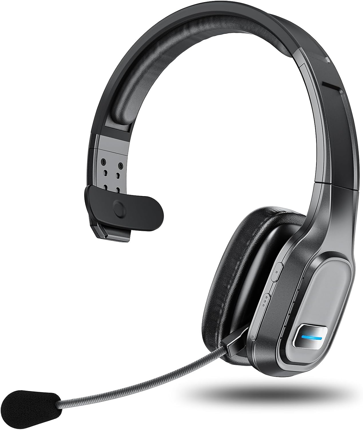 Skiennix Bluetooth Headset - 60 Hours Noise-Canceling Wireless Headphones with Mic & Mute | Ideal for Truck Drivers & Office Use