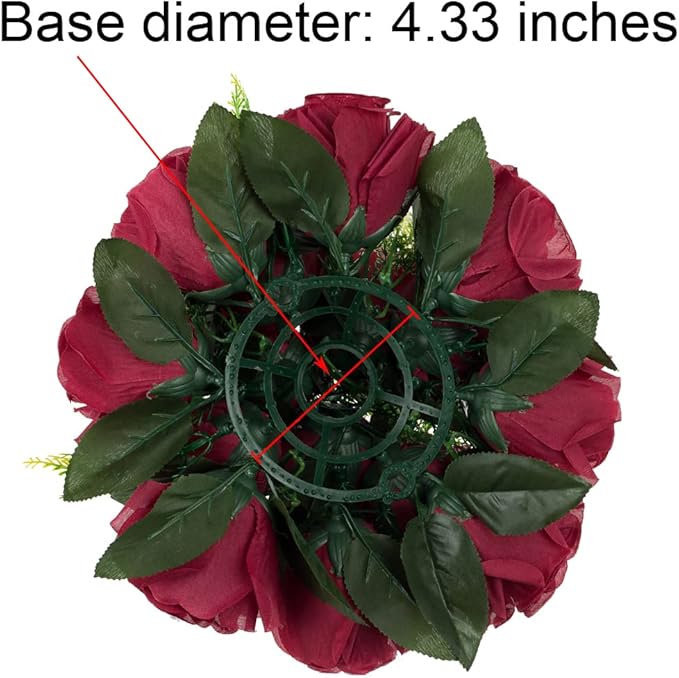 Flower Centerpieces for Wedding Tables: Wedding Table Decorations Burgundy Flower Balls Centerpieces for Engagement Cerebration Party Center Pieces 2 Packs