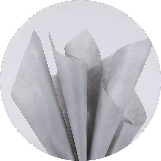 96 Sheets Tissue Flower Wrapping Paper Cotton Wrapping Flower Paper Withdrawable Lining Paper Non-woven Waterproof Floral Bouquet Wraps For Florist Packaging Arrangement (Gray)