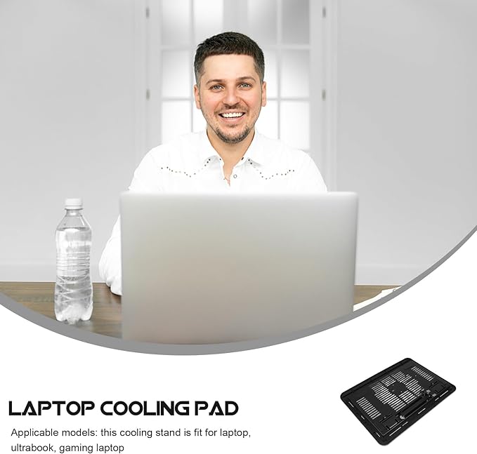 Gadpiparty Gaming Laptop Cooling Pad Laptop Stand for Desk with Quiet Fans Multipurpose Notebook Holder Compatible with Tablets for Home and Office Use