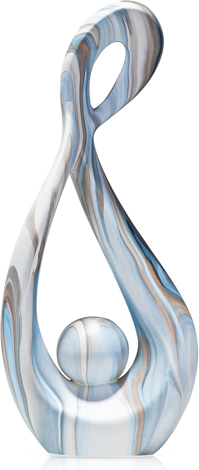 Blue Table Decor Sculptures Home Decor, Ceramic Statue Living Room Decoration, Abstract Art Sculpture Table Centerpieces, Modern Shelf Entryway Coffee Table Decor