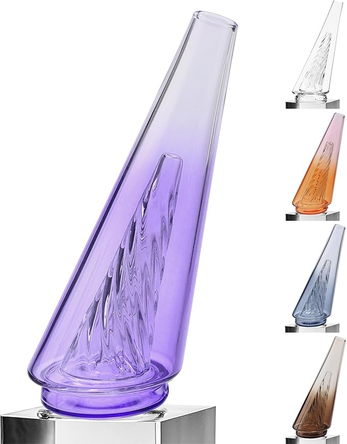 Mini Gradient Glass Vase, Exquisite Desktop Decorative Vase, Pro Glass Replacement (Purple)