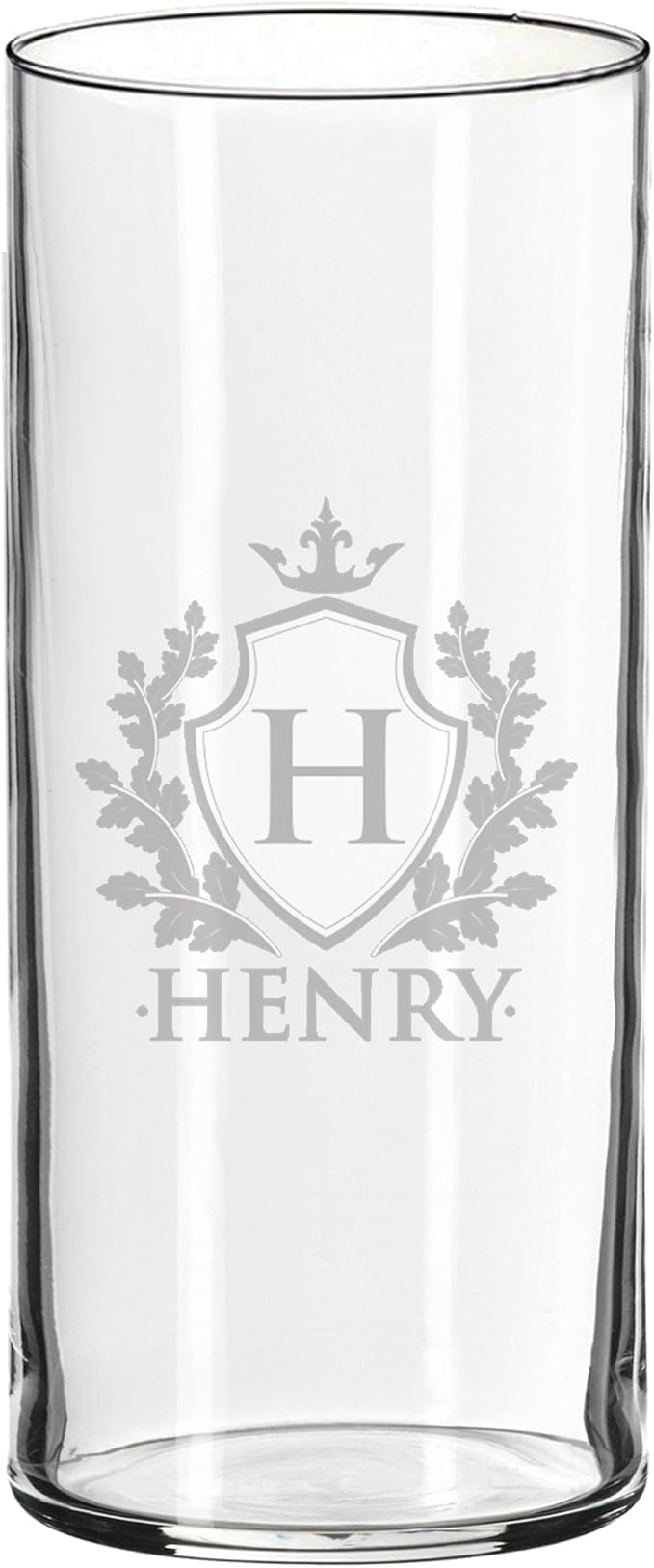 My Personal Memories Custom Etched Glass Flower Vase - Personalized with Your Text for Weddings, Valentine's, Mother's Day, Couples, Anniversaries, Birthdays, Gifts (Name and Initial Style)
