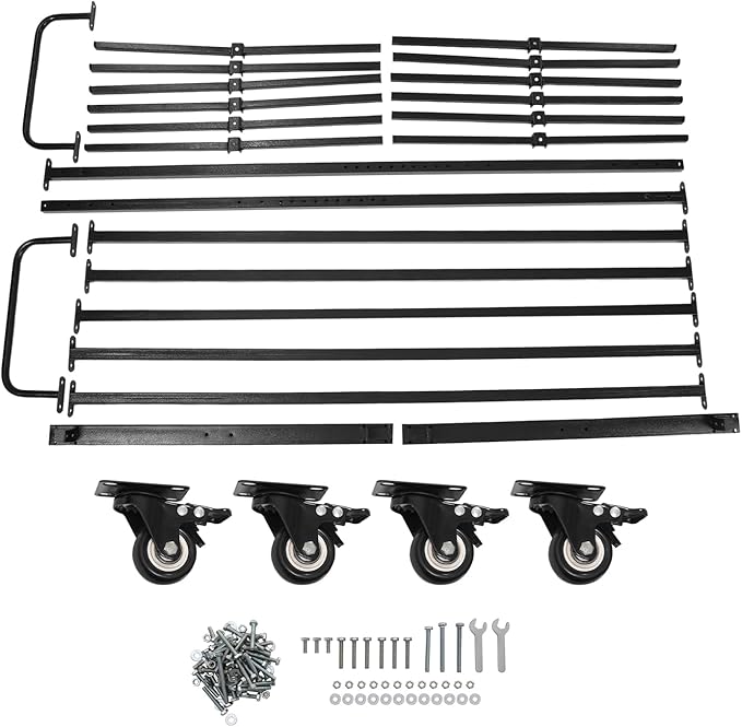 Folding Chair Cart Heavy Duty with Locking Wheels and Adjustable Height, 800 lbs Capacity Storage Rack for 84 Stackable Chairs for Secure Transport, Ideal for School Office and Event Organization
