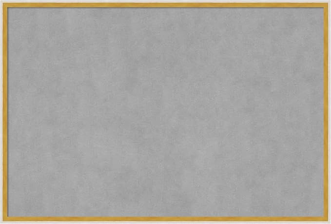 Amanti Art White Framed Magnetic Board 25x37 Large Vision Board for use with Magnets, 100% Metal Sheet to Display Items as Office Decor or for Home Organization in mudroom, Kitchen or Kids Room