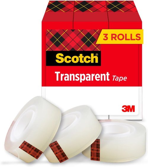Scotch Clear Tape - Durable Office & Home Use | 3/4 Inch x 1000 Inch | Pack of 3 Boxes
