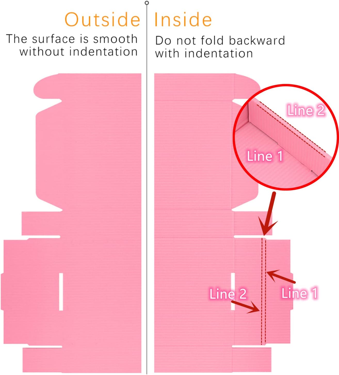 Skiennix Pink Shipping Boxes - Pack of 15 | 12x9x6 Inches Cardboard Corrugated Mailer for Craft Gifts