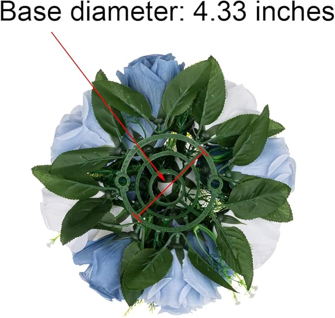 Flower Centerpieces for Wedding Tables: Wedding Table Decorations Dusty Blue & White Flower Balls Centerpieces for Engagement Cerebration Party Center Pieces 10 Packs
