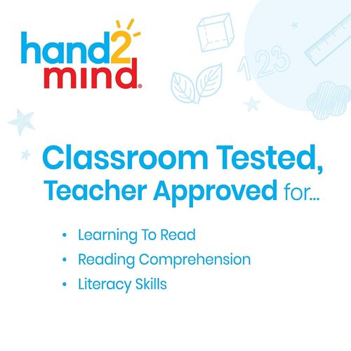 Hand2Mind FingerFocus Highlighter - Guided Reading Strips for Kids | Dyslexia & ADHD Tools (6 Pack)