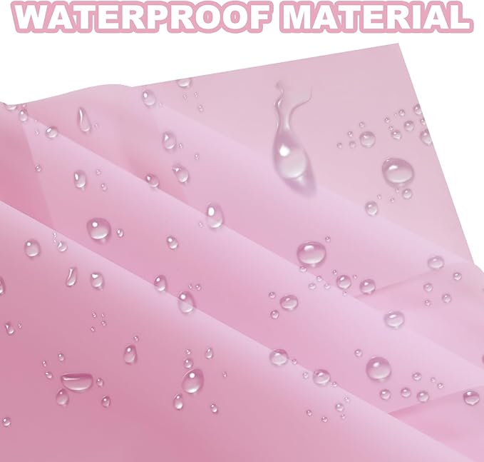DEWJDFSC 20 Sheets Flower Wrapping Paper,Waterproof Floral Korean Bouquet Wrapping Paper, Florist Supplies, Suitable for Flowers Gift Packaging (Pure Pink)
