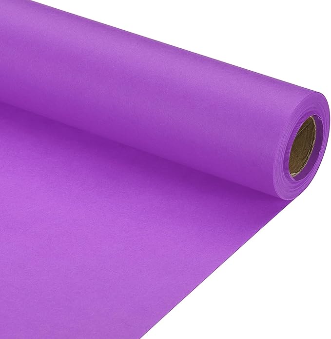 PATIKIL Wrapping Paper, 15" x 394"(33') 70 GSM Craft Paper Roll Kraft Packing Paper for Poster Bulletin Board, Gift Wrapping, Dark Purple