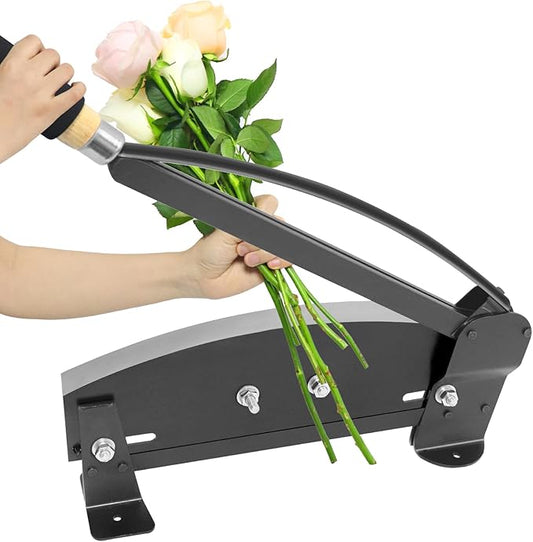 Fresh Flower Stem Cutters, 14 in High-Carbon Steel Blade Flower Cutters for Stems Florist and Gardening, Floral Stem Cutter for Fresh Flowers with Safety Latch