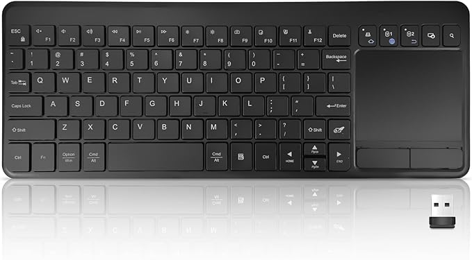 INFINMIND Wireless Bluetooth TouchPad Keyboard with Multi-Device Keyboard for Windows,Laptop,Tablet,Windows,Android,Chrome OS