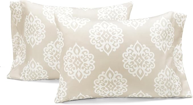 Lush Decor Leah Reversible Floral Quilt Set, 8 Piece Set, Full/ Queen, Yellow & Gray - Charming Floral Bedding Set With Pillow Cases, Decorative Throw Pillows & Bed Skirt- Large Watercolor Flowers